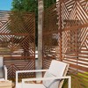Dovelina Metal Outdoor Privacy Screen Freestanding Patio Decorative Screens - 2 of 4