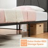 Bed Frame with 2 Storage Drawers, Linen Upholstered Platform Bed Frame with Storage Headboard and Charging Station, Easy to Assemble - 3 of 4