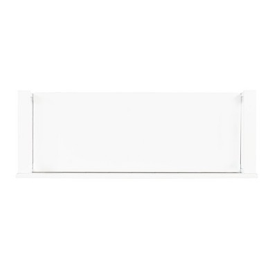 White Coastal Cottage Storage Bench with Flip-Top Lid