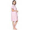 Casual Nights Women's Zipper Front House Dress Short Sleeves Seersucker Woven Housecoat Duster Lounger - 3 of 4