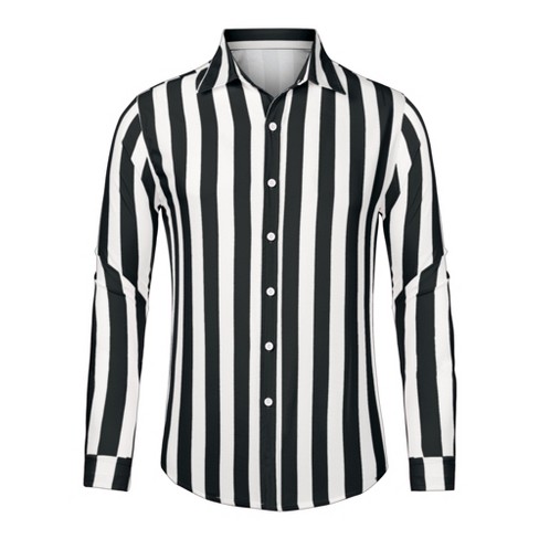 Lars Amadeus Men's Casual Striped Long Sleeves Button Down Dress Shirts ...