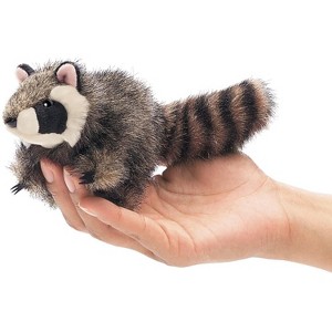Folkmanis Puppets Mini Racoon Finger Puppet 2646 - 1 of 4