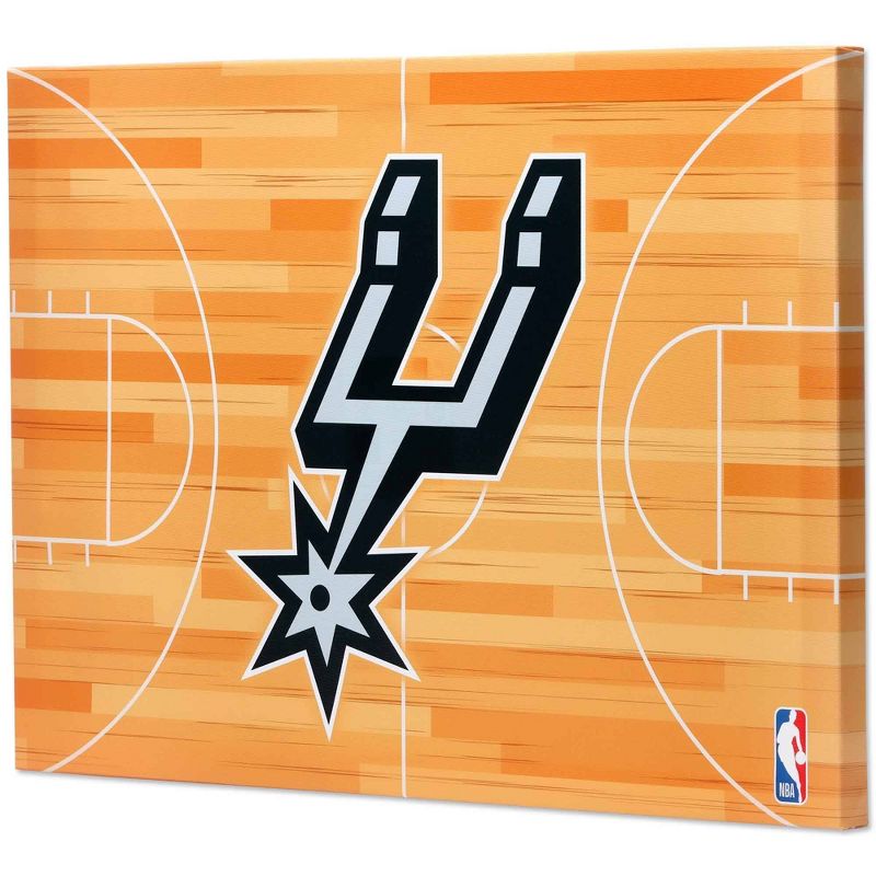 NBA San Antonio Spurs Court Canvas Wall Sign, 2 of 5