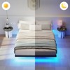 Lusimo Metal Floating Bed Frame Platform Bed with LED Lights No Box Spring Needed All Sizes - 2 of 4