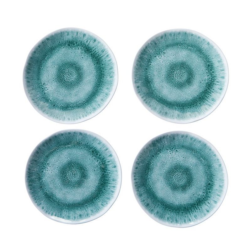 The Lakeside Collection Seaside Tabletop Collections - Set of 4 Green Melamine Salad Plates, 1 of 3