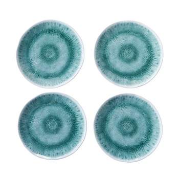 The Lakeside Collection Seaside Tabletop Collections - Set of 4 Green Melamine Salad Plates