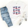 Simply Sage Market Patriotic Boots Stacked Coquette Short Sleeve Tee - 3 of 4