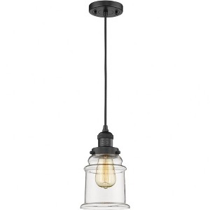 Canton - 1 Light Cord Hung Mini Pendant In Industrial Style-10 Inches Tall and 6 Inches Wide - 1 of 1