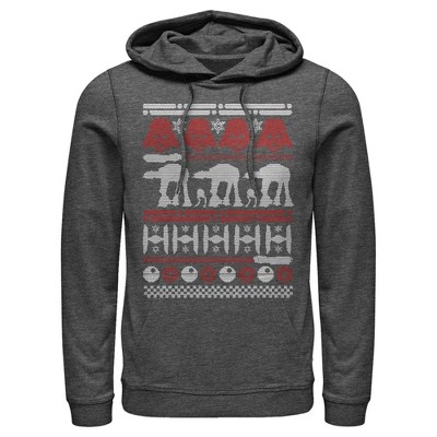 Men's Star Wars Ugly Christmas Sweater Pull Over Hoodie