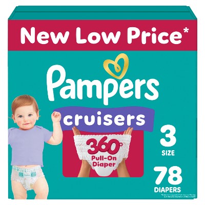 Pampers Cruisers 360 Diapers - (Select Size and Count)
