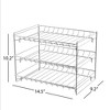 Hastings Home 3-Tier Can Dispenser Organizer Rack - Storage Accessory for Kitchen Pantry, Countertops, and Cabinets - Chrome - 4 of 4