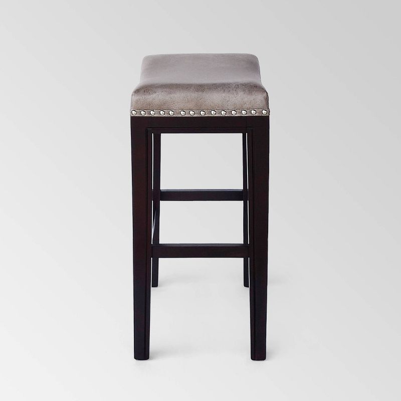 Set of 2 Tiffin Contemporary Studded Counter Height Barstools - Christopher Knight Home, 5 of 6