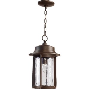 Quorum Lighting Charter 1-Light Oiled Bronze Aluminum Pendant - 1 of 1