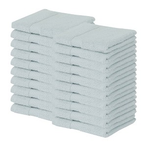 Splash Zero Twist 100% Ring Spun Cotton Face Washcloth Set – Reversible, 550 GSM, Soft, Lightweight, Highly Absorbent Towels for Bathroom - 1 of 4