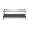 Metal Mesh Shelf Coffee Table in Black - Henn&Hart - 3 of 4