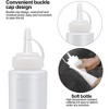 Condiment Squeeze Bottles, 2-Pack 8 oz Food Grade Plastic Bottles with Caps - 3 of 4
