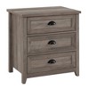NicBex 3 Drawers Nightstand with Cup Handles,Bedside Table with Storage Space,Modern Side Table for Bedroom - 2 of 4