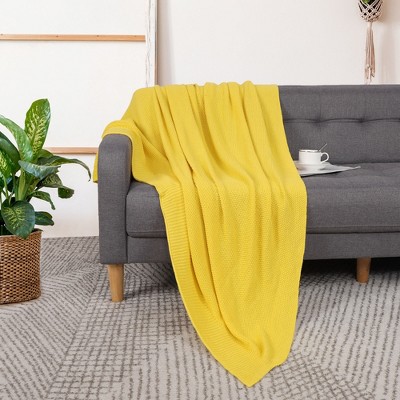 Mustard cotton online blanket