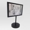 4" x 6" Modern Standing Single Picture Frame Black - Threshold™: Metal, Tabletop Display, Glass Glazing - image 2 of 4