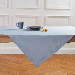 Solino Home Linen Classic Hemstitch Table Throw - 1 of 4