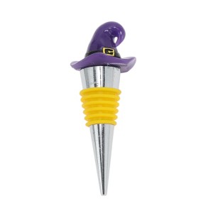 Unique Bargains Halloween Wizard Hat Silicone Stopper Aluminum Alloy TPE Resin 3.78"x1.30"x1.30" 1 Pc - 1 of 3