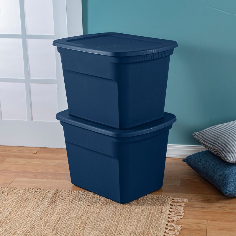 Sterilite 18 Gal Stackable Storage Box Container w/ Handle, 6 of 9