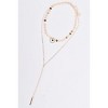 Slickblue Gold Star Medallions Lariat Necklace, Double Layered Chain with Bar Pendant, 12-18" Adjustable - 3 of 3