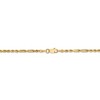Black Bow Jewelry 2.5mm, 14k Yellow Gold, Diamond Cut, Milano Rope Chain Necklace - 4 of 4