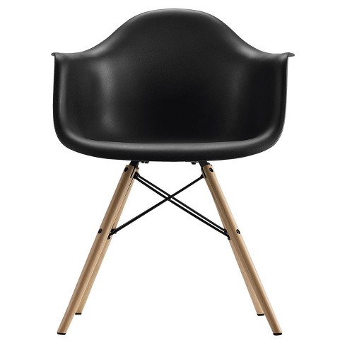 Mid Century Modern Molded Arm Chair With Wood Leg - Dorel ...