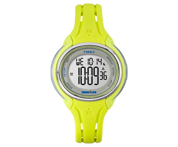 Women's Timex Ironman&#174; Sleek 50 Lap Digital Watch - Lime TW5K977009J