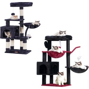 Heybly Cat Tree, 39.4 Inches Cactus Tower Condo with Scratching Post - 1 of 3
