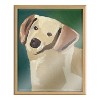 Kate and Laurel Blake Lily Framed Printed Glass by Caleb Griswold, 16x20, Natural - 2 of 4