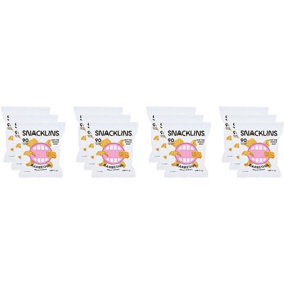 Snacklins Puffed Veggie Crisps BBQ Seasoned - Case of 12 - 1 oz