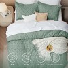 Bedsure | 3Pcs Comforter Bedding Set with Intricate Solid Embroidery - 3 of 4