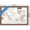 Trends International Pokémon: Pikachu Lifestyle - Map Framed Wall Poster Prints - 3 of 4