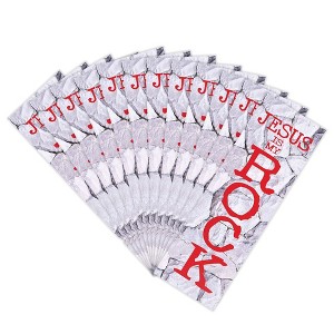 Dicksons Jesus is My Rock, Red/Grey 5.8 x 2.63 Inch Paper Bookmark; Pack of 12 - 1 of 3