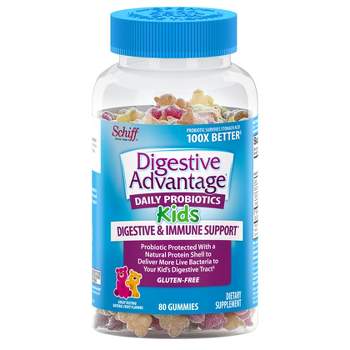 Digestive Advantage Kids Daily Probiotic Gummies - Fruit Flavor - 80ct