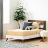 HomeStock Bed Set - Platform Bed and Headboard kit, Full,Soft Elm and White - 2 of 4