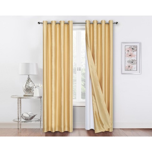 100 Blackout Window Curtains, Gold Living Room Curtains