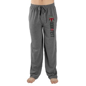 Star Wars Boba Fett Character Logo Adult Men's Gray Graphic Sleep Pajama Pants - 1 of 3