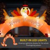 QingMoon 9.5 FT Thanksgiving Inflatable Turkey Arch, Autumn Harvest Yard Inflatables Outdoor Decorations for Lawn, Holiday and Home - 2 of 4
