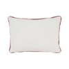 Saro Lifestyle Frosty Elegance Embroidered Snowflakes Poly Filled Throw Pillow, 14"x20", Multicolored - 2 of 3