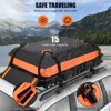 TruAIR  Roof Rack Cargo Basket with Waterproof Bag - Universal Carrier for SUV/Truck Travel (Black) - 2 of 4