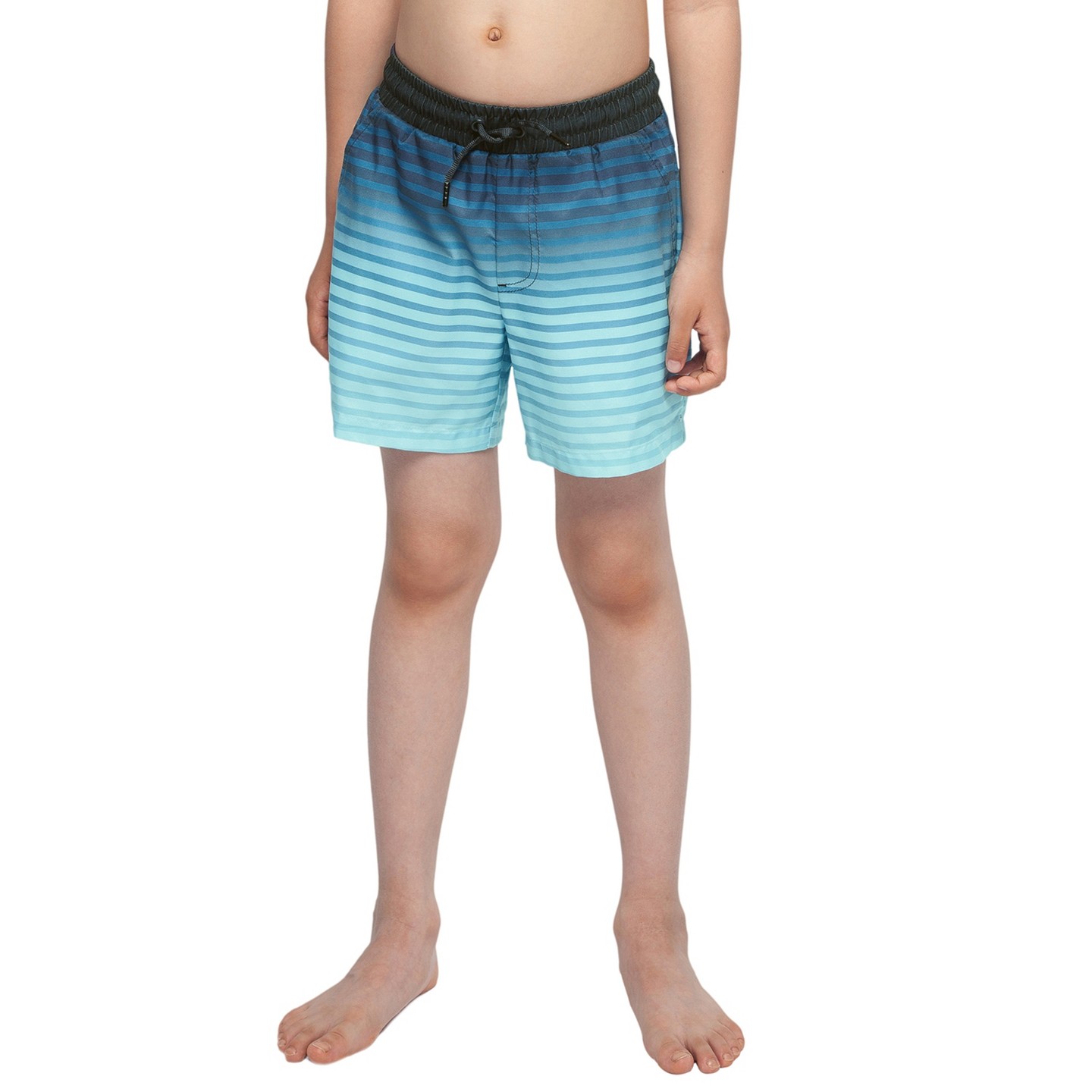 Детские шорты Rokka&Rolla Boys' Swim Shorts with Compression Liner-Blue Stripe, цвет: Синий — фото 6