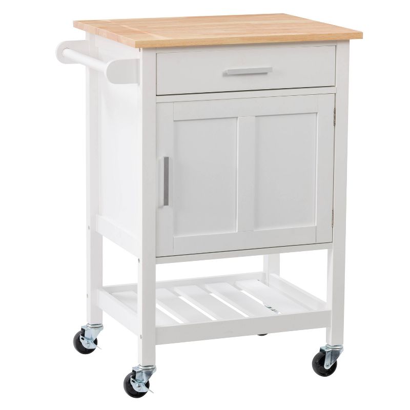 Sage Wood Kitchen Cart White - CorLiving, 3 of 15