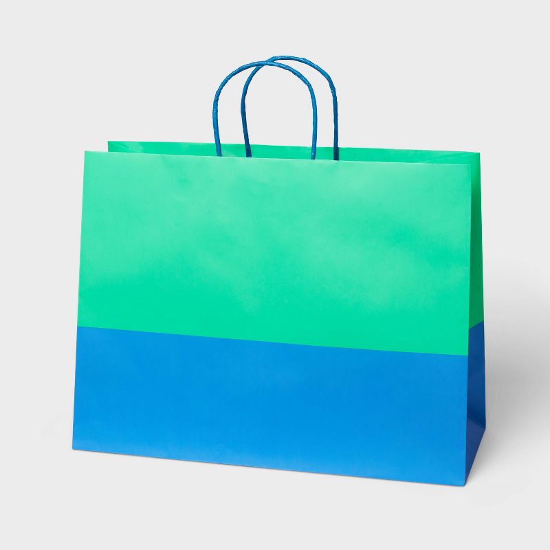 Green/Blue Medium Gift Bag - Spritz&#8482;, 1 of 4