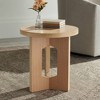 Studio 55D Lutebrand 19" Wide Light Wood Side Table - 2 of 4