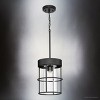 Urban Ambiance Luxury Modern Indoor Pendant,  12-3/8''H x 9-1/2"W x 9-1/2''D,  Matte Black Finish, UHP4497 - 3 of 4