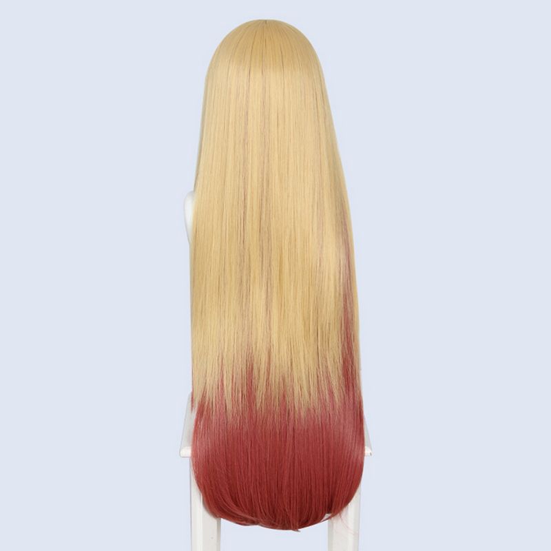 Unique Bargains Women's Wigs 31" Blond Red with Wig Cap, 4 of 7