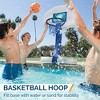 SwimWays 2-in-1 Pool Sport Combo Set - Volleyball Net & Outdoor Basketball Hoop For In- & Above Ground Pool, Outdoor Games for Adults and Family - 2 of 4